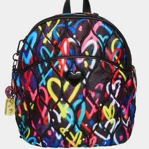 Betsey Johnson graffiti backpack